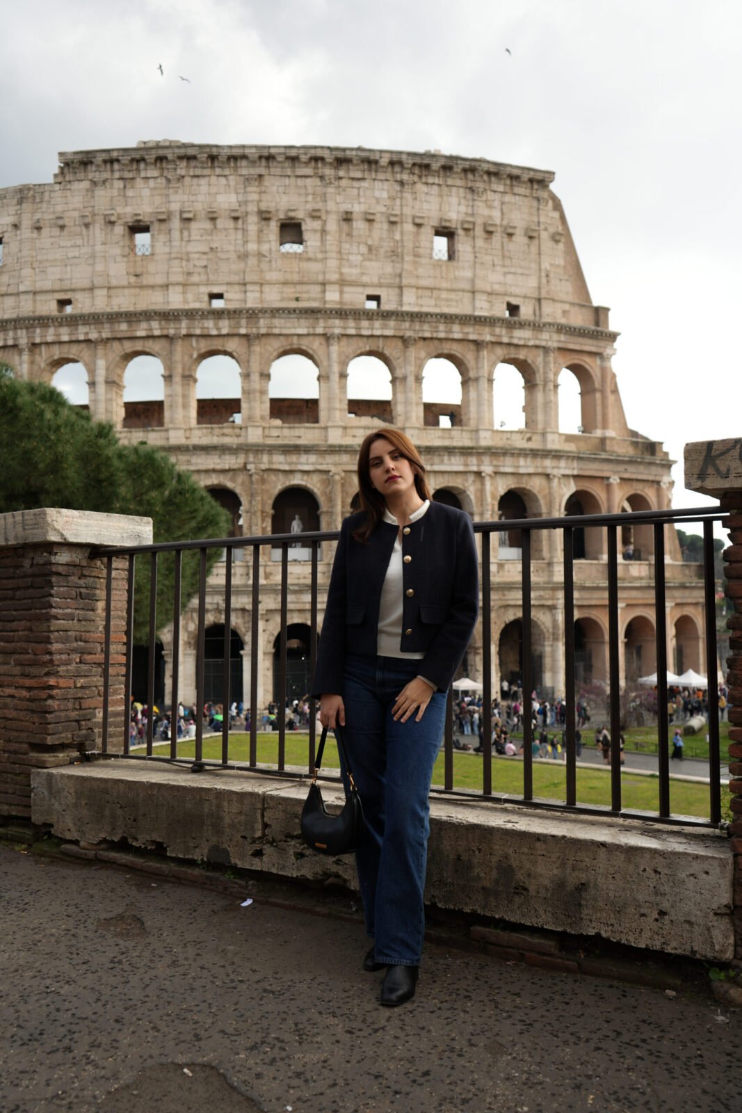 Portrait at the Colosseum railing, Rome — Vela Arte