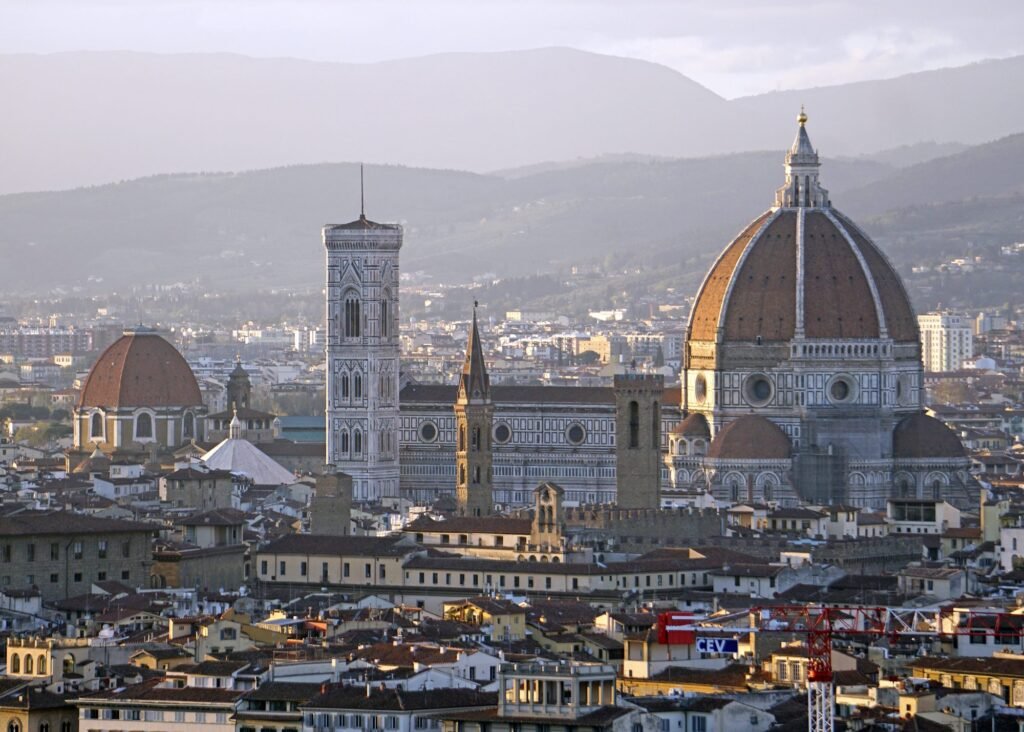 Florence Cathedral dome and skyline from Piazzale Michelangelo