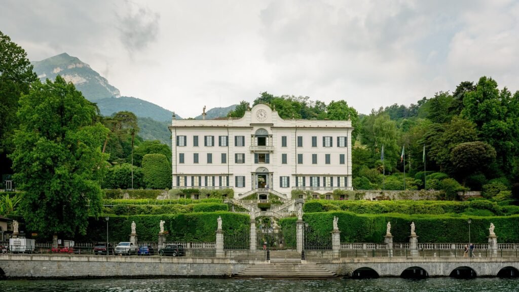 Lake Como Villas for Weddings & Photoshoots: Balbianello, Carlotta, Villa d’Este and More Villa Carlotta and its terraced gardens on the lakefront at Tremezzo