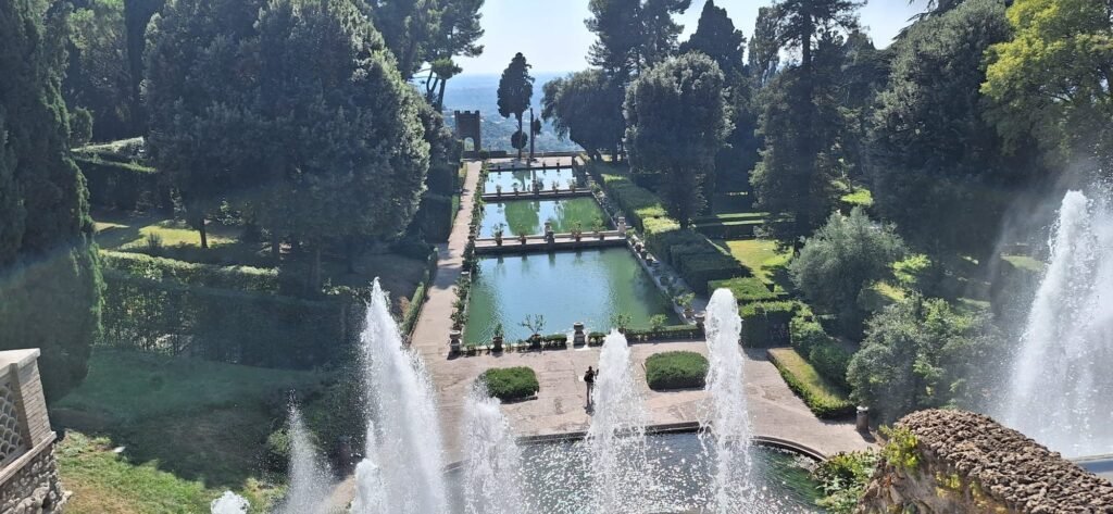 Villas in Rome for Photoshoots & Weddings: 11 Historic Estates (and How to Book Them) The fish ponds and fountains of Villa d’Este in Tivoli near Rome