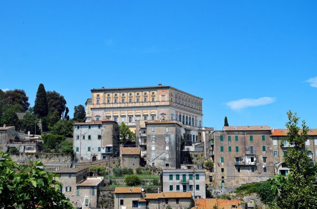 Villas in Rome for Photoshoots & Weddings: 11 Historic Estates (and How to Book Them) Villa Farnese, the pentagonal palace of Caprarola above the village